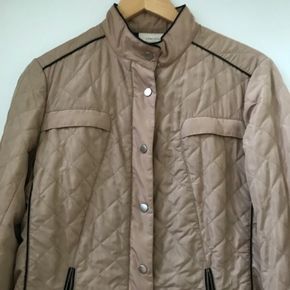 Chico's Quilted Jacket Sz 1 (10)